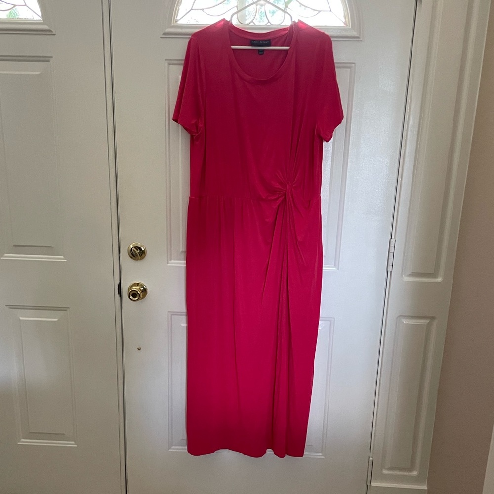 Lane Bryant watermelon pink maxi dress